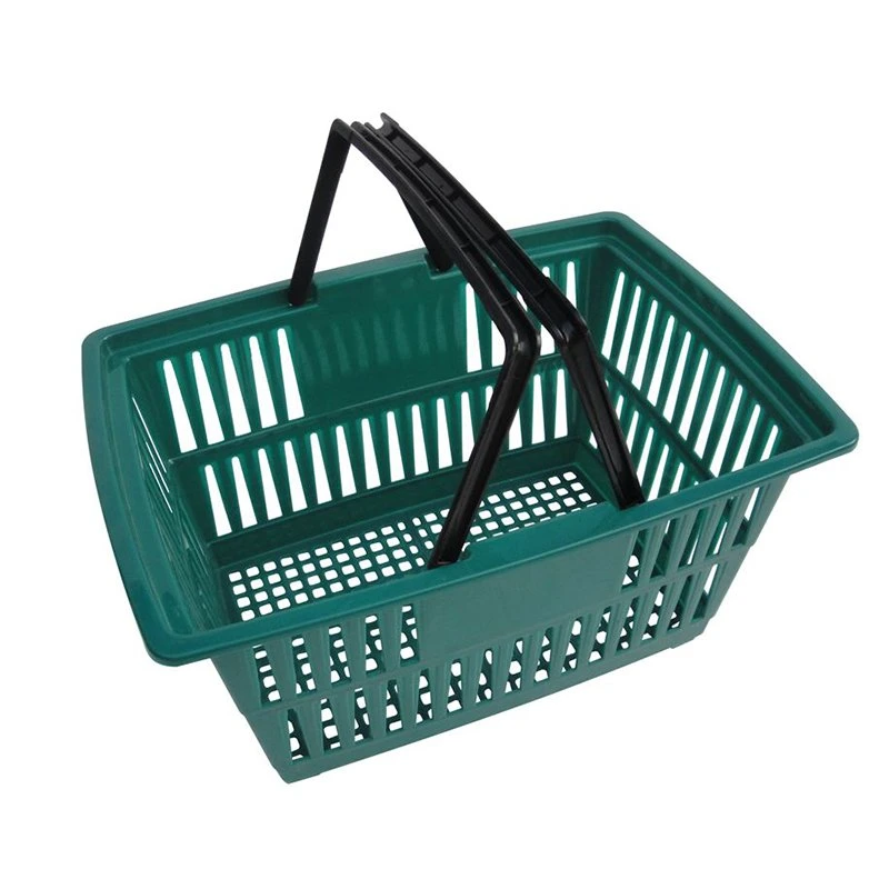 Wholesale Retail Store Display Shopping Basket Hand Held Grocery Store Supermarket Plastic Shopping Basket