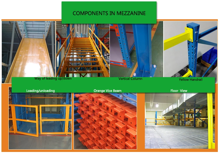 Industrial 500kg/M2 Shelving System Metal Rack Mezzanine