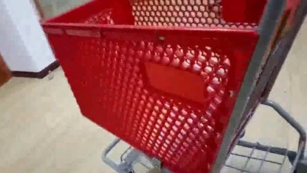 Carrito de compras de metal Ge80A 80L para supermercado